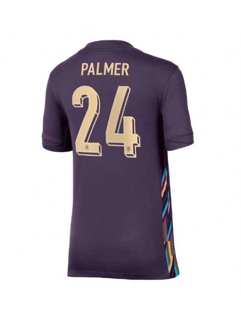 Engleska Cole Palmer #24 Zenski Gostujuci Dres EP 2024 Kratak Rukavima Engleska Cole Palmer #24 Zenski Gostujuci Dres EP 2024 Kratak Rukavima